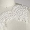 1 Yard White Beaded Scalloped Bridal Lace Trim with Sequins and Corded Embroidery